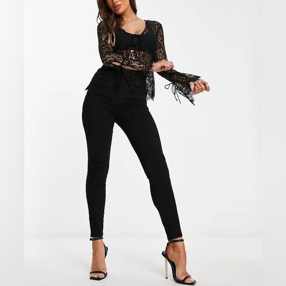 Spanx Women's Black Skinny‎ Jeans size large NWT